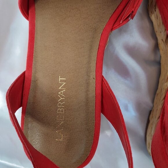 Lane Bryant Pink Dream Cloud Espadrille Platform Sandals NWT Size 7W - Picture 5 of 8